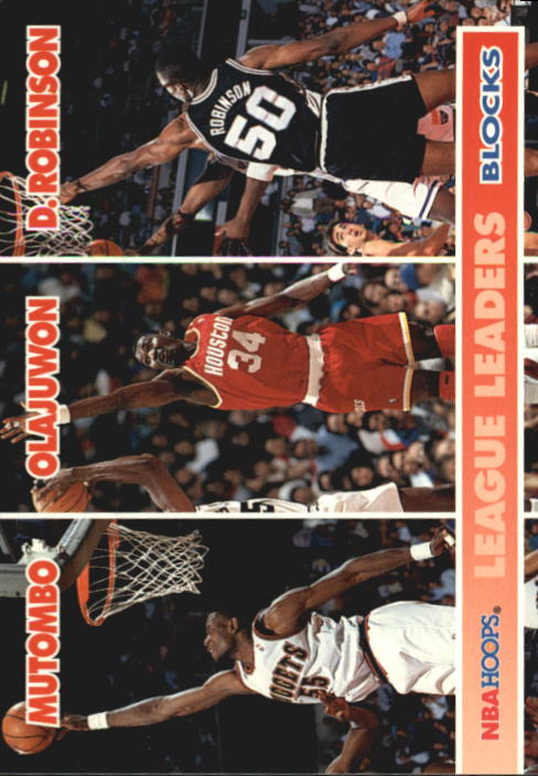 1994-95 Hoops #254 Dikembe Mutombo LL/Hakeem Olajuwon/David Robinson