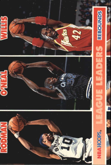 1994-95 Hoops #256 Dennis Rodman LL/Shaquille O'Neal/Kevin Willis