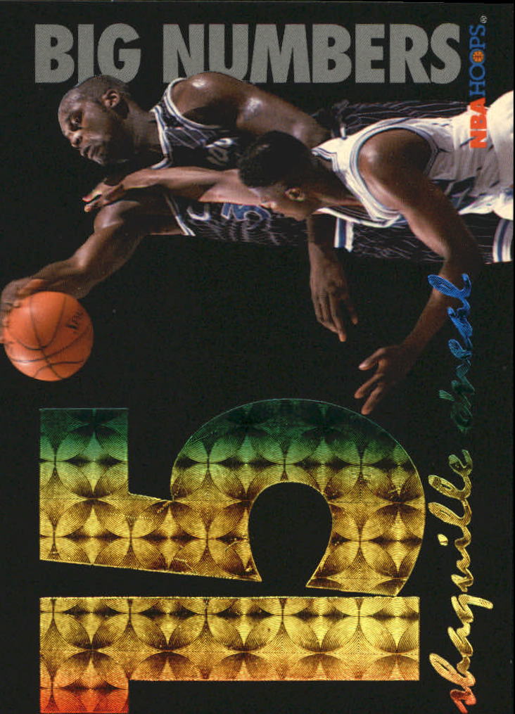 1994-95 Hoops Big Numbers Rainbow #5 Shaquille O'Neal