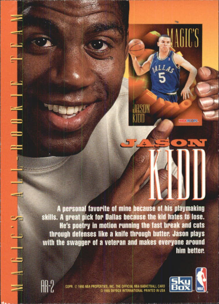 1994-95 Hoops Magic's All-Rookies #AR2 Jason Kidd back image