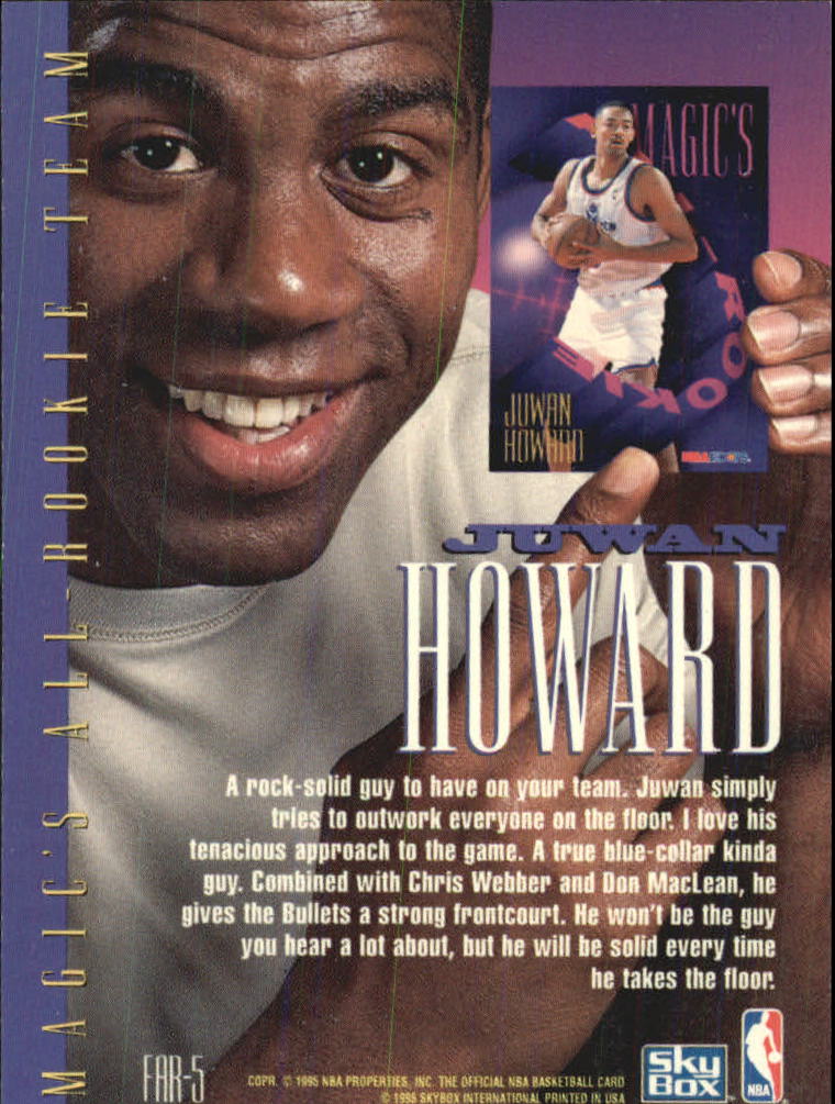 1994-95 Hoops Magic's All-Rookies Foil-Tech #FAR5 Juwan Howard back image