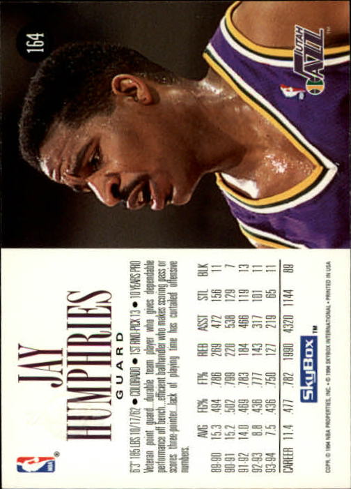 B3737- 1994-95 SkyBox Premium Bk #s 1-270 +Rookies -You Pick- 15+ FREE US SHIP - Picture 265 of 403
