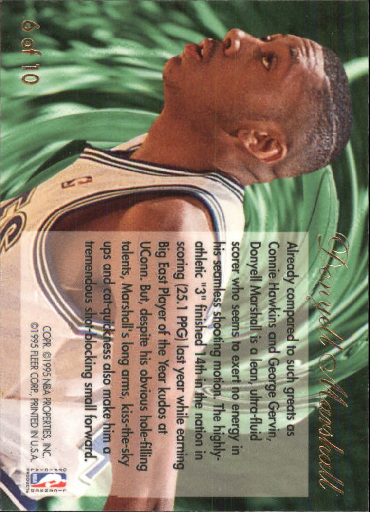 1994-95 Flair Wave of the Future #6 Donyell Marshall back image