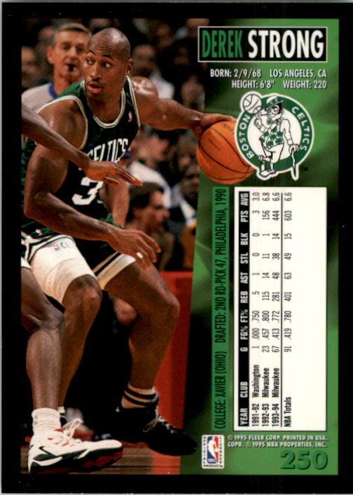 1994/1995 Fleer Basketball Main Set Cards #1 to #250 Rookies and Veterans - Picture 497 of 497