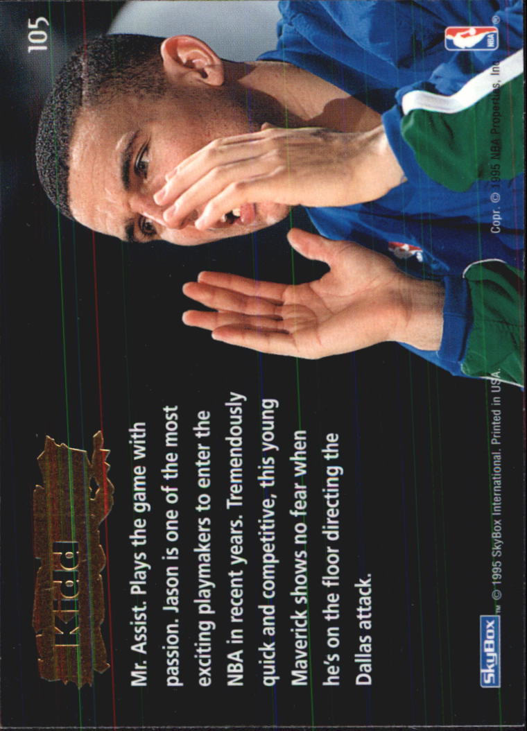 1994-95 Emotion #105 Jason Kidd ROO back image