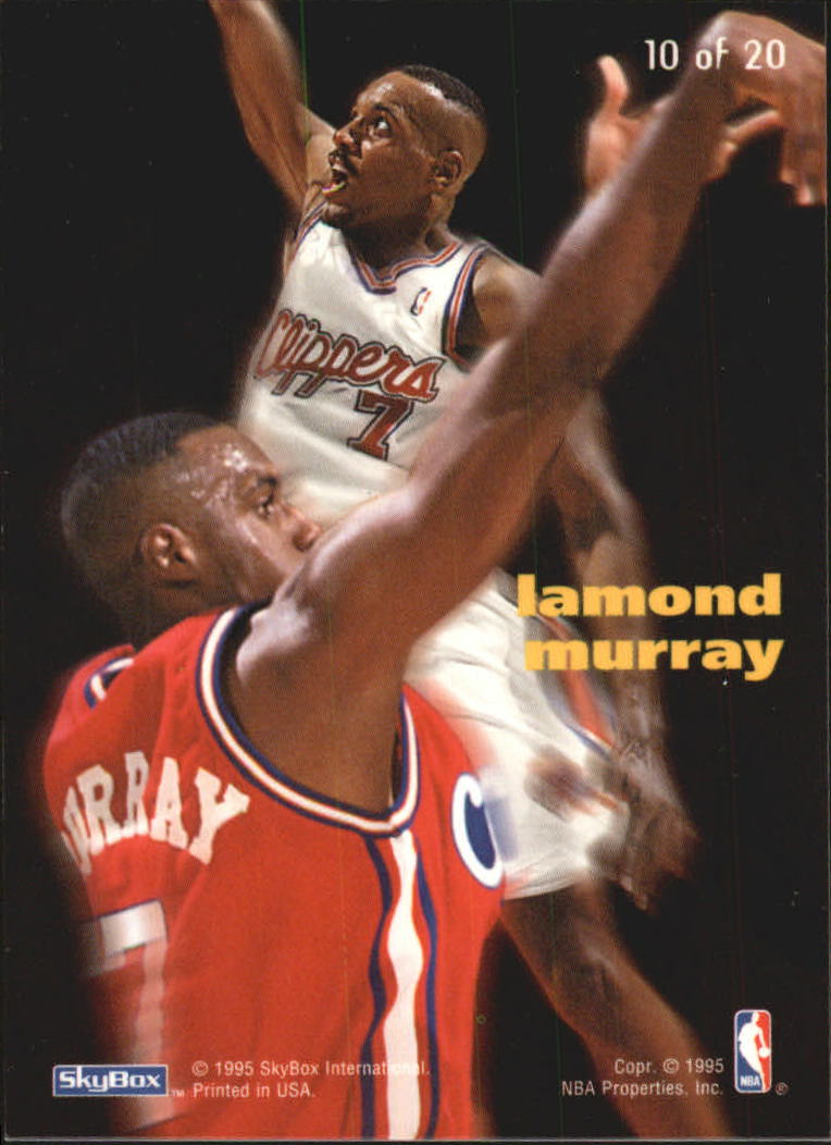 1994-95 Emotion X-Cited #X10 Lamond Murray back image