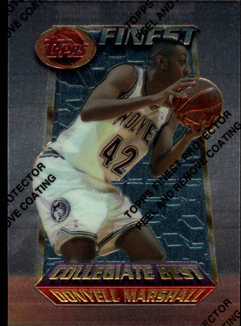 1994-95 Finest #231 Donyell Marshall CB - MINT