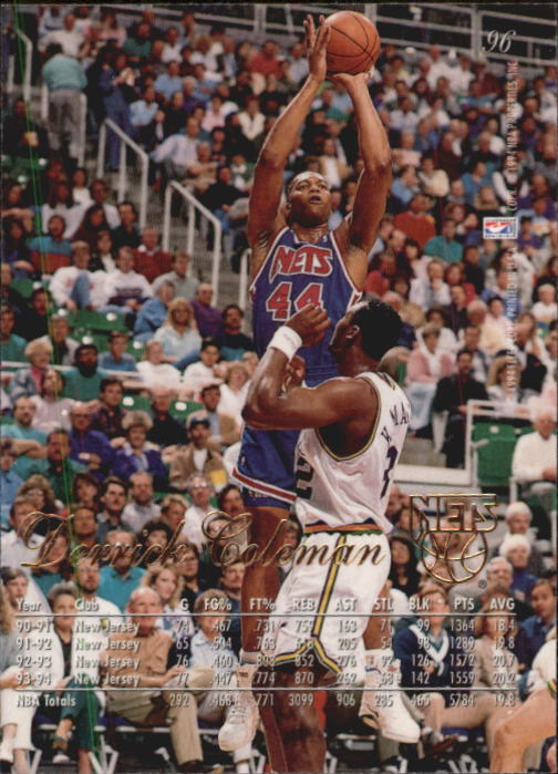 1994-95 Flair #96 Derrick Coleman back image