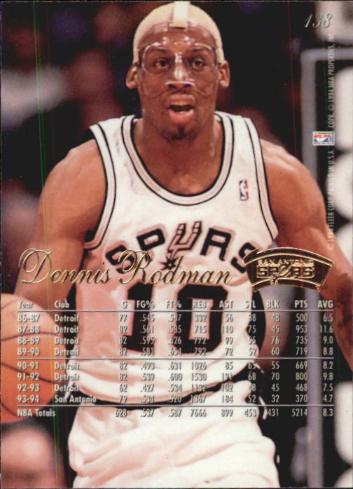 Dennis Rodman cards (1989-2022) Bulls Pistons Spurs Lakers - You Choose - Picture 54 of 168
