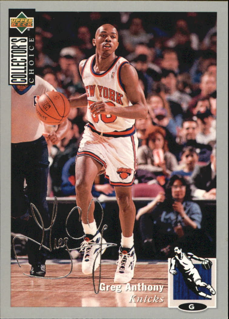 1994-95 Collector's Choice Silver Signature #91 Greg Anthony