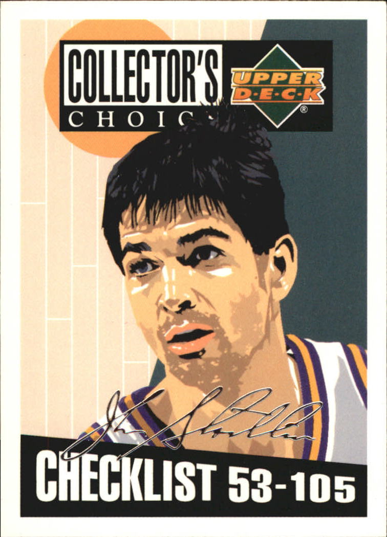 1994-95 Collector's Choice Silver Signature #208 John Stockton CL