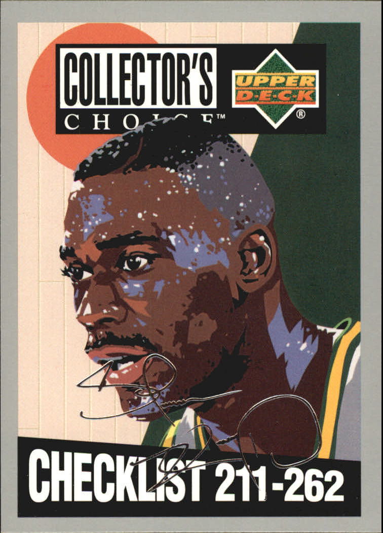 Checklist Shawn Kemp - Upper D.E.C.K - NBA Basketball Collector's