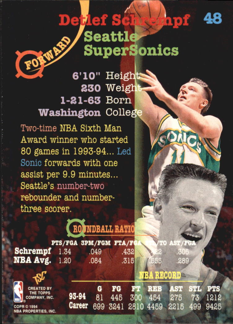 1994-95 Stadium Club Super Teams NBA Finals (1-181) Singles - You Choose - Picture 95 of 352
