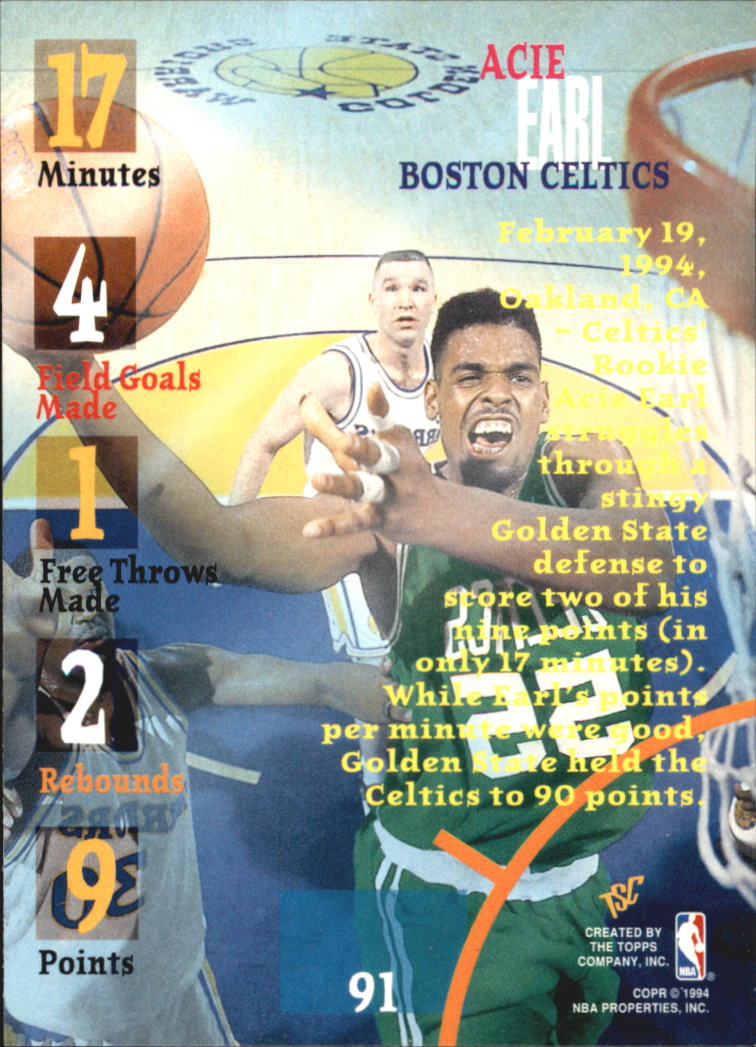 1994-95 Stadium Club Super Teams NBA Finals (1-181) Singles - You Choose - Picture 179 of 352