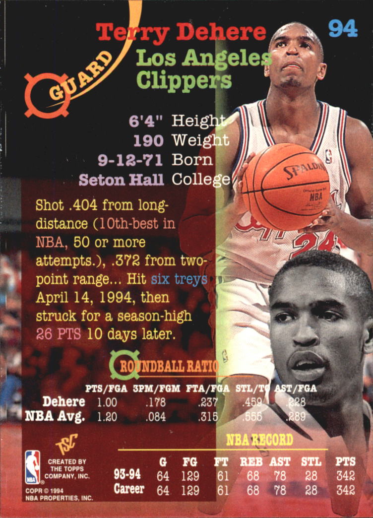 1994-95 Stadium Club Super Teams NBA Finals (1-181) Singles - You Choose - Picture 185 of 352