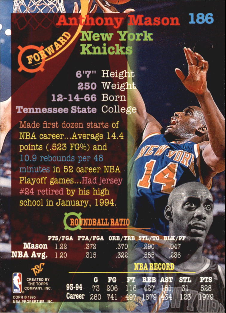 1994-95 Stadium Club Super Teams NBA Finals (#182-362) Singles - You Choose - Picture 10 of 357
