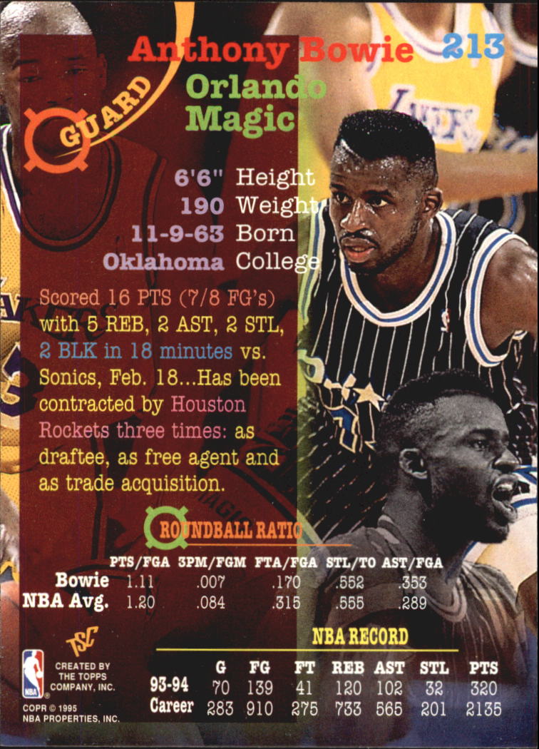 1994-95 Stadium Club Super Teams NBA Finals (#182-362) Singles - You Choose - Picture 61 of 357
