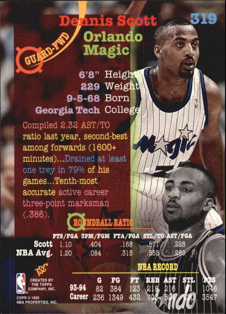 1994-95 Stadium Club Super Teams NBA Finals (#182-362) Singles - You Choose - Picture 273 of 357