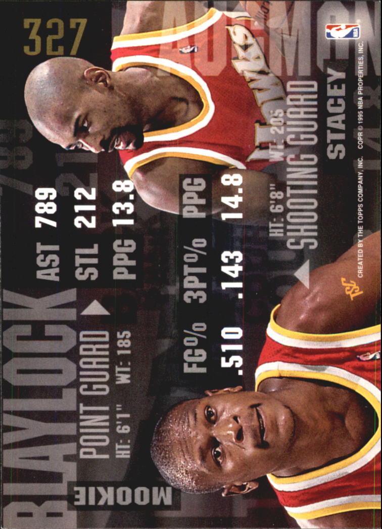 1994-95 Stadium Club Super Teams NBA Finals #327 Mookie Blaylock BCT/Stacey Augmon back image