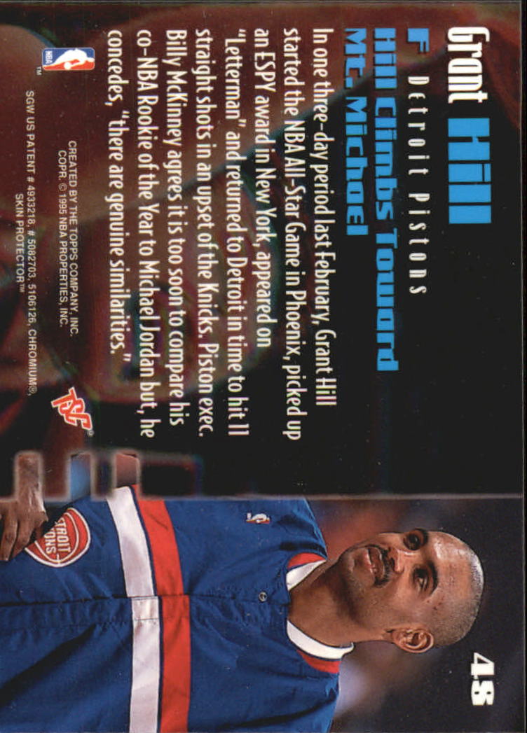 1994-95 Stadium Club Members Only 50 #48 Grant Hill TRP back image