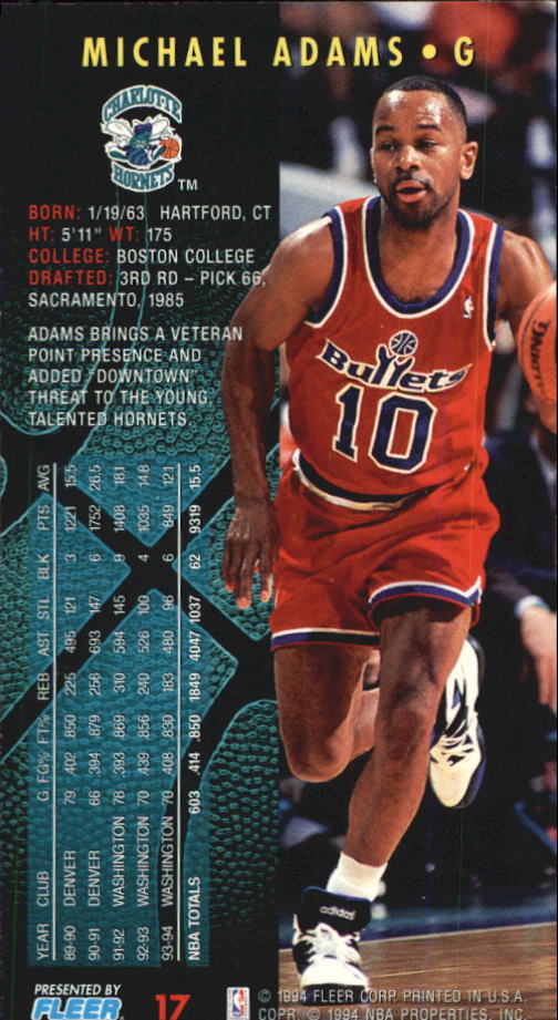 1994-95 Fleer Jam Session Basketball Card #1-200 - Choose Your Card - Picture 34 of 373