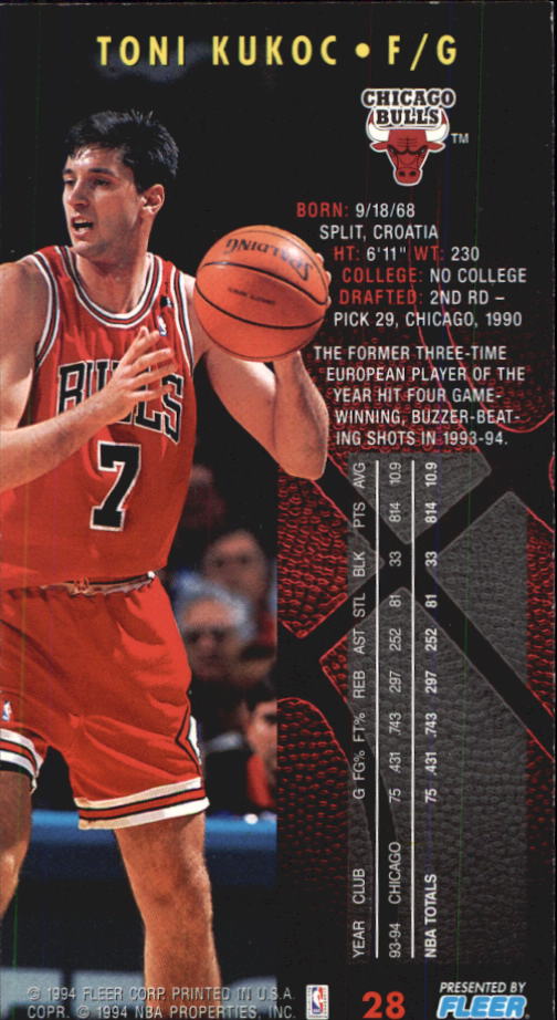 1994-95 Fleer Jam Session Basketball Card #1-200 - Choose Your Card - Picture 56 of 373