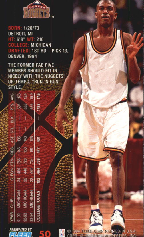 Sports Card Back