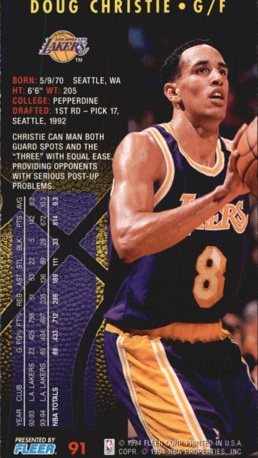 1994-95 Fleer Jam Session Basketball Card #1-200 - Choose Your Card - Picture 175 of 373