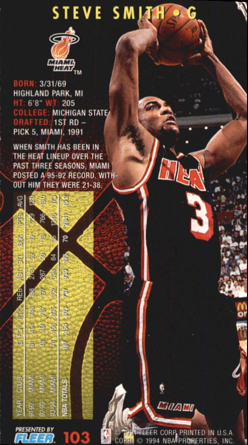 1994-95 Fleer Jam Session Basketball Card #1-200 - Choose Your Card - Picture 196 of 373