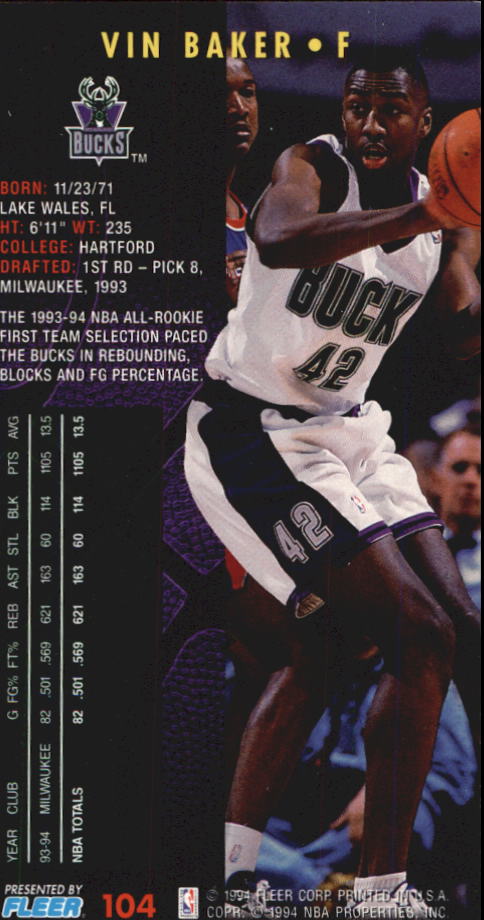 1994-95 Fleer Jam Session Basketball Card #1-200 - Choose Your Card - Picture 198 of 373