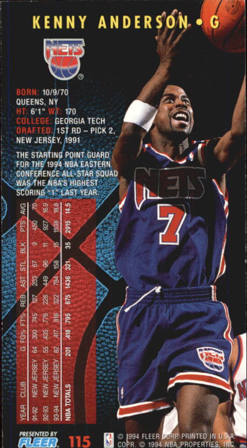 1994-95 Fleer Jam Session Basketball Card #1-200 - Choose Your Card - Picture 217 of 373