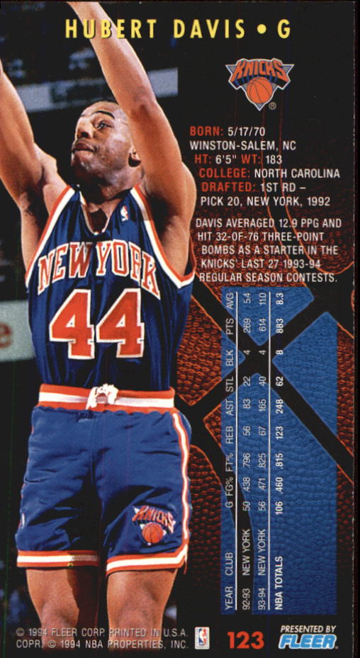 1994-95 Fleer Jam Session Basketball Card #1-200 - Choose Your Card - Picture 233 of 373