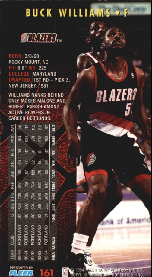 Sports Card Back
