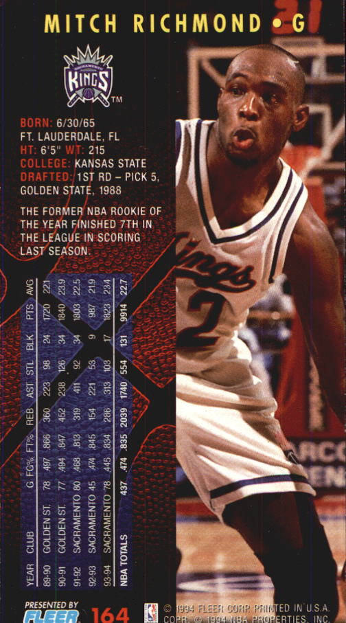1994-95 Fleer Jam Session Basketball Card #1-200 - Choose Your Card - Picture 309 of 373