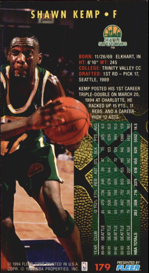 1994-95 Fleer Jam Session Basketball Card #1-200 - Choose Your Card - Picture 335 of 373