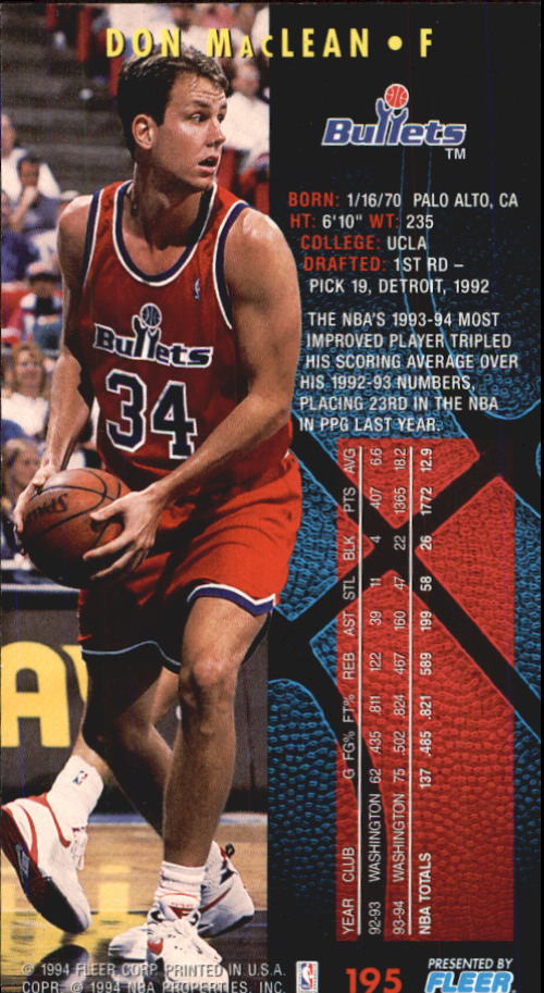 1994-95 Fleer Jam Session Basketball Card #1-200 - Choose Your Card - Picture 363 of 373