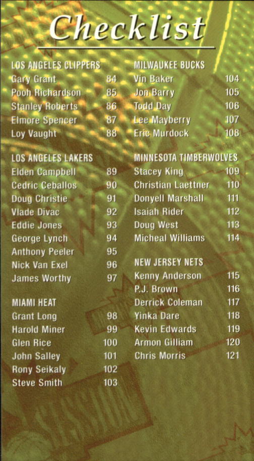 1994-95 Fleer Jam Session Basketball Card #1-200 - Choose Your Card - Picture 370 of 373