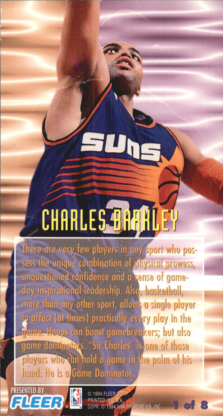 1994-95 Jam Session Gamebreakers #1 Charles Barkley back image