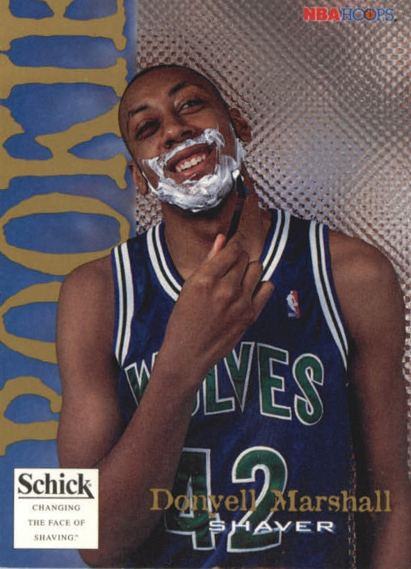 1994-95 Hoops Schick #30 Donyell Marshall CL/Shaving) - NM