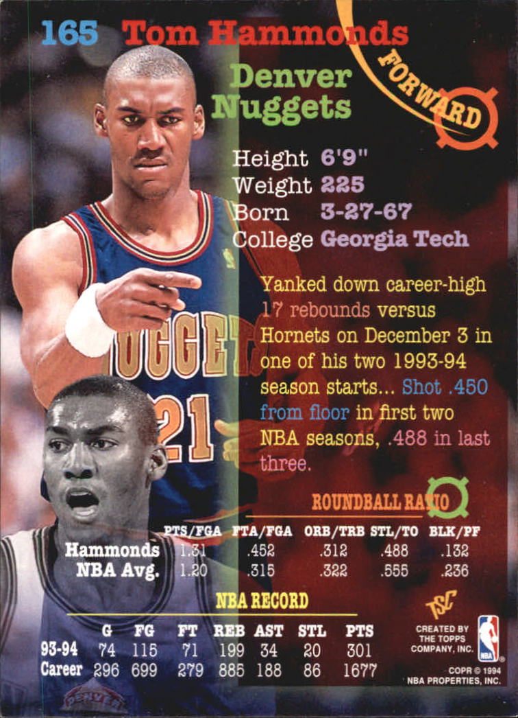 Sports Card Back