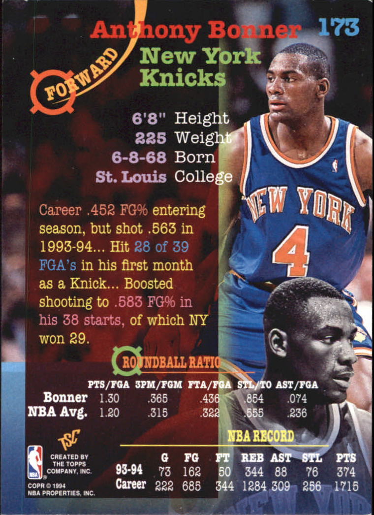 Sports Card Back