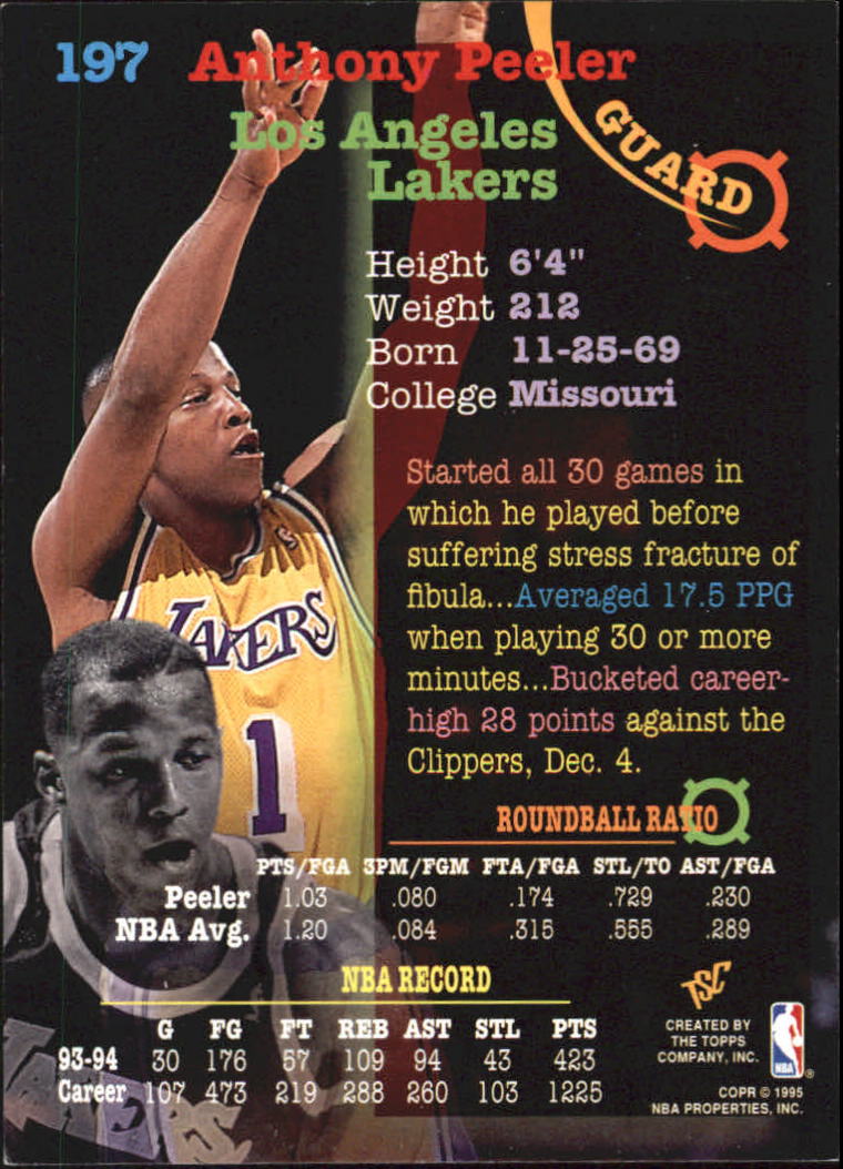 1994-95 Stadium Club Basketball Members Only Singles (#182-362) - You Choose - Bild 28 von 313