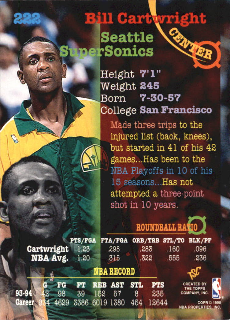 1994-95 Stadium Club Basketball Members Only Singles (#182-362) - You Choose - Bild 71 von 313