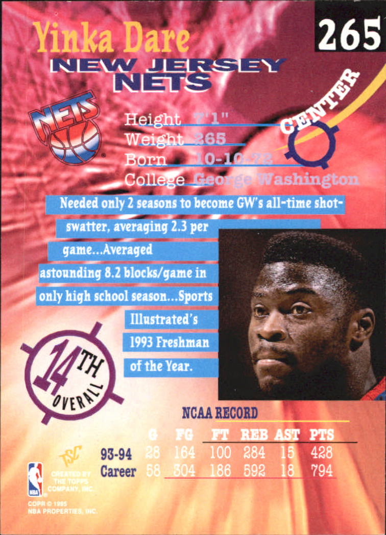 Sports Card Back