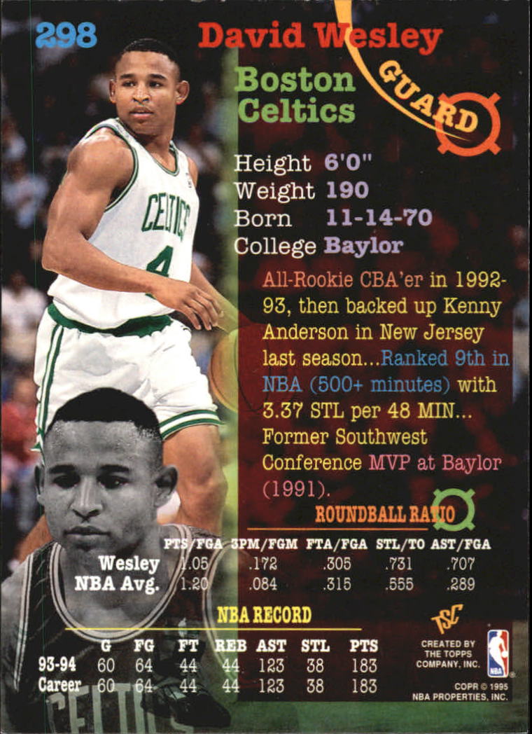1994-95 Stadium Club Basketball Members Only Singles (#182-362) - You Choose - Bild 202 von 313