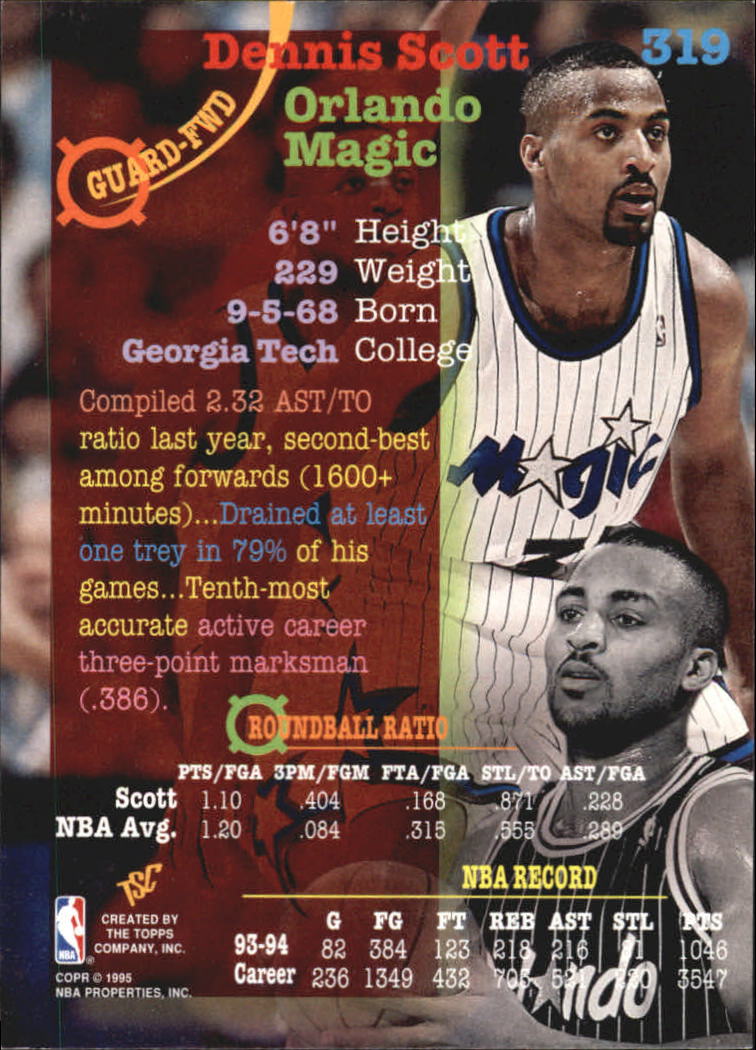 1994-95 Stadium Club Basketball Members Only Singles (#182-362) - You Choose - Bild 239 von 313