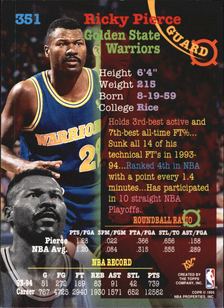 1994-95 Stadium Club Basketball Members Only Singles (#182-362) - You Choose - Bild 295 von 313