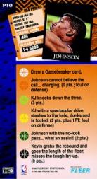 1995 Jam Session Game Test Samples #P10 Kevin Johnson back image