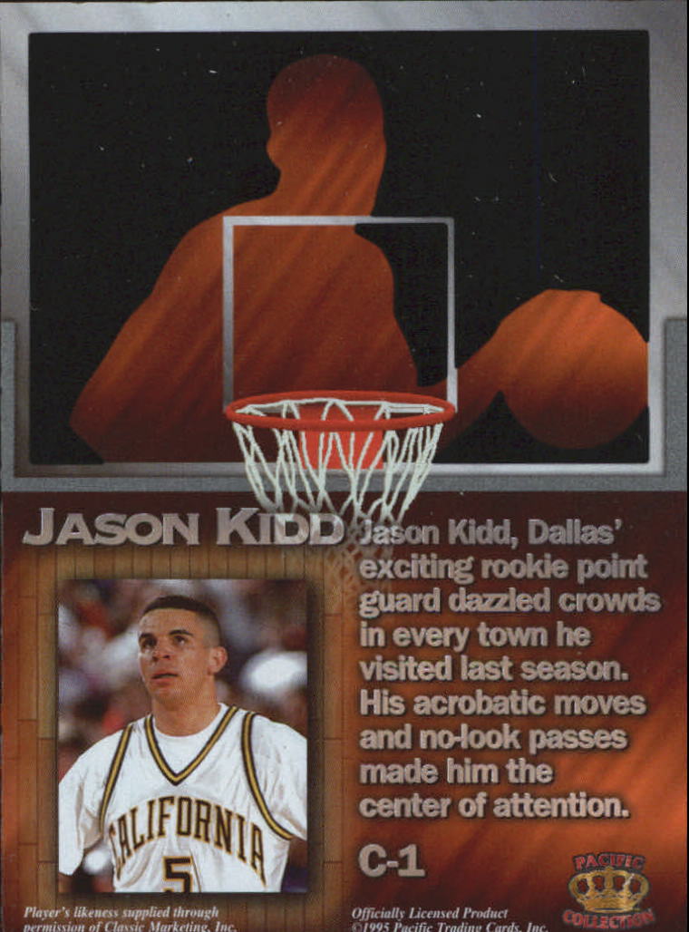 1995 Pacific Prisms Centers of Attention #C1 Jason Kidd back image