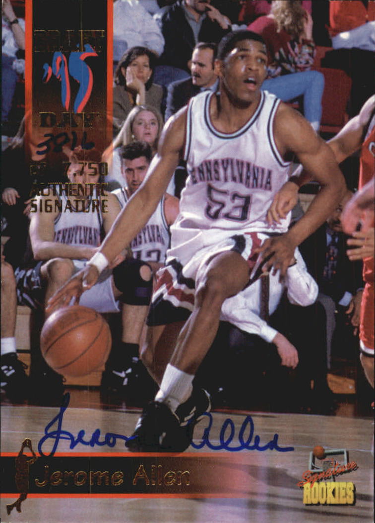 1995 Signature Rookies Draft Day Signatures #6 Jerome Allen